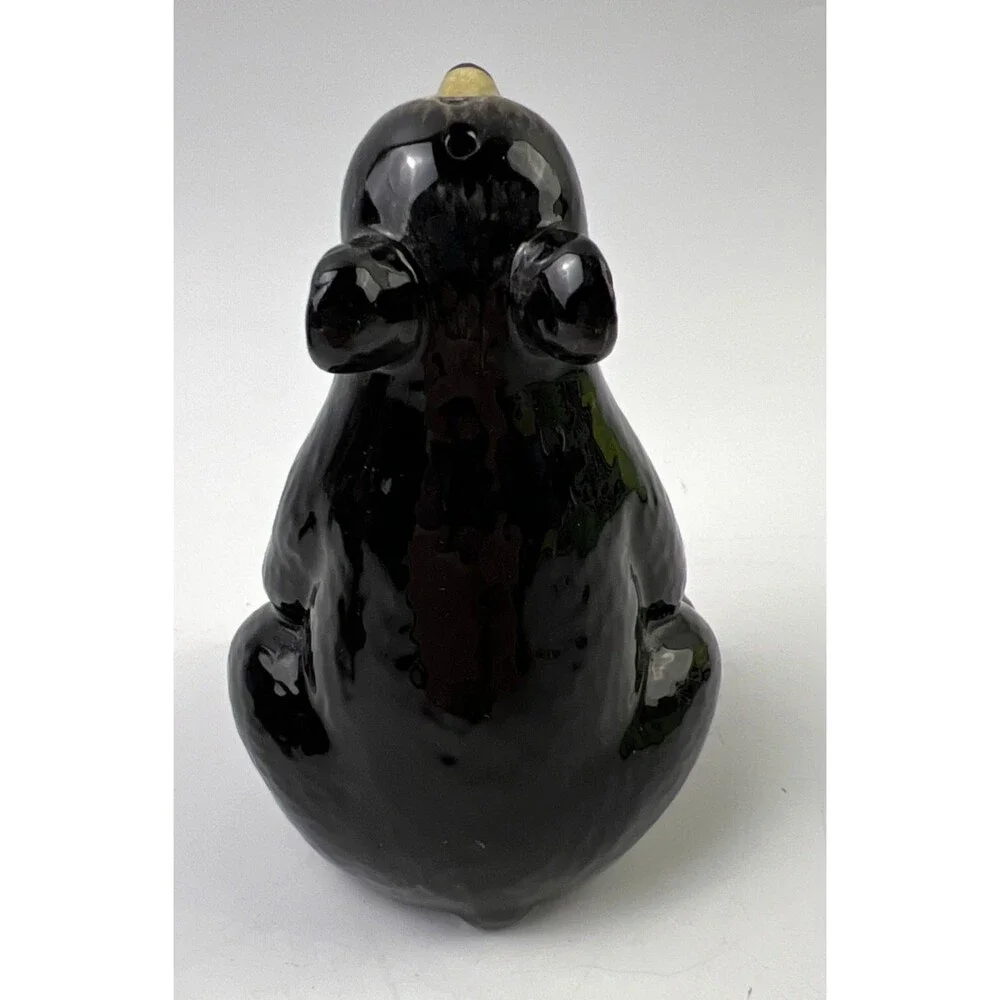 VTG Black Bear Ceramic/Porcelain Salt & Pepper Shakers